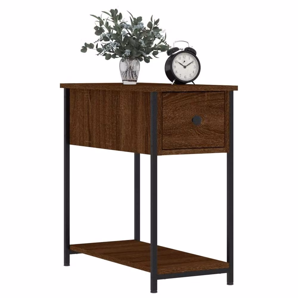 Berkfield Home Brown Oak Bedside Cabinet W/D/H: 30 x 60 x 60 cm – 3