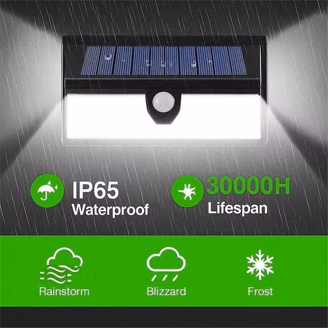 SPETLEK 2-Pack Solar LED Garden Path Lights with Motion Sensor, Multicolour RGB, Black