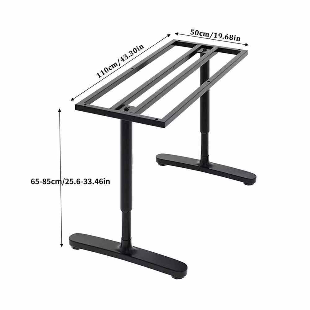 EONLION Black Industrial Steel Table Leg Stand and Frame