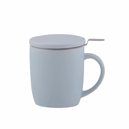 GM Garden and Home Stoneware Mug with Lid in Blue