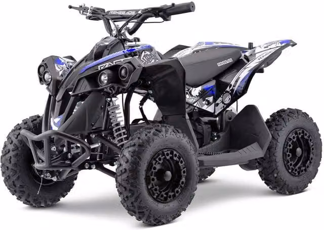 Renegade Blue Metal Electric Quad Bike