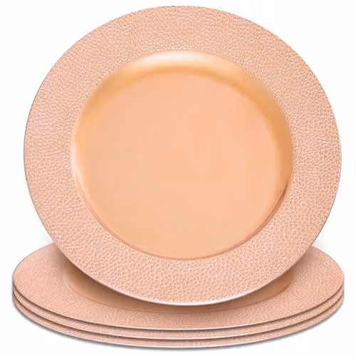Premier Housewares Pebble Effect Melamine Serving Platter in Gold or Copper, W: 33 cm, D: 33 cm, H: 2 cm