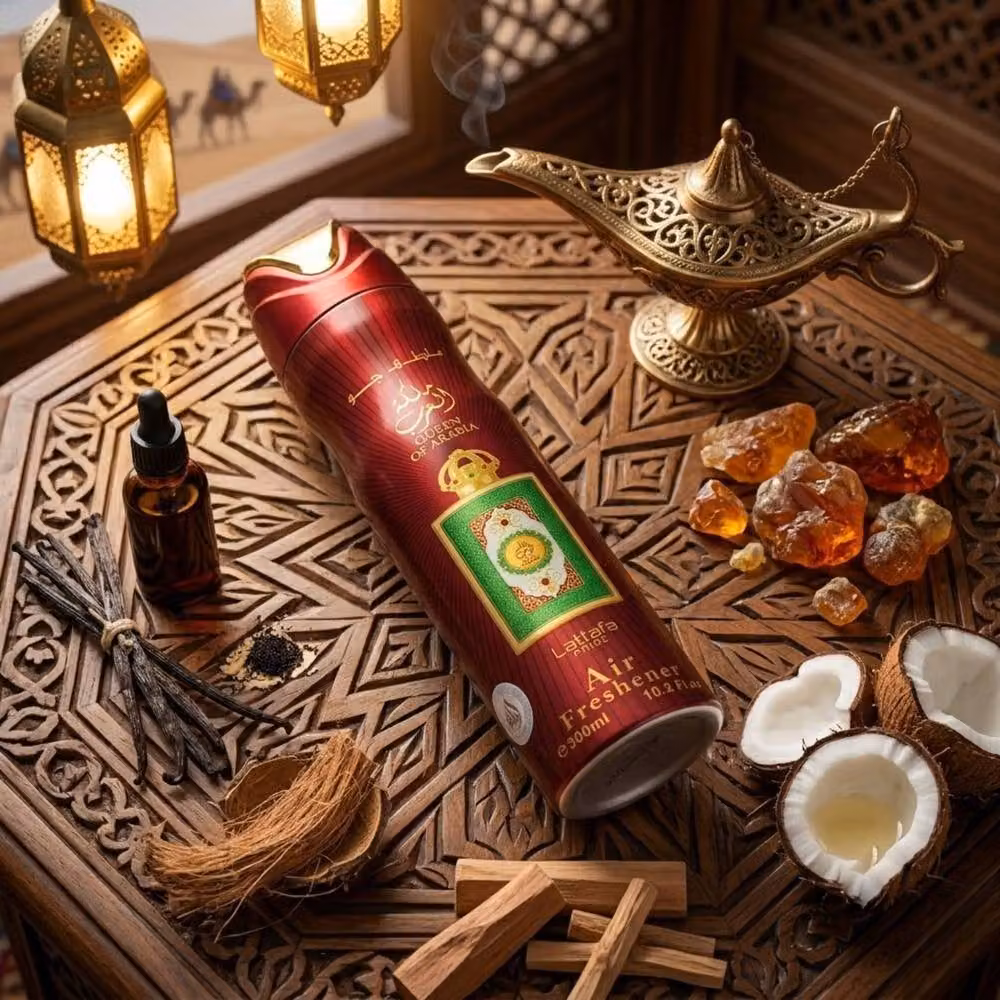 Lattafa Pride Queen of Arabia Air Freshener Room Spray, 300ml, Dark Red – 2
