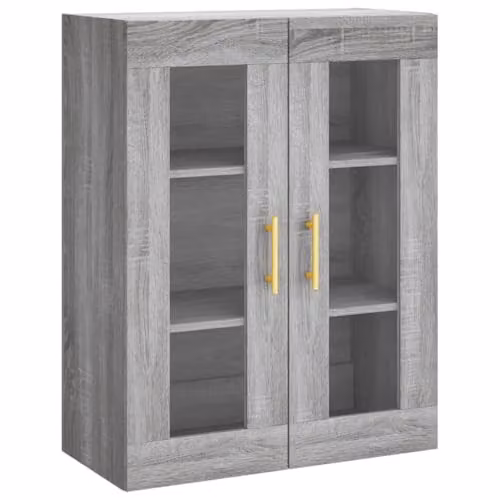 vidaXL Wall Mounted Cabinet in Grey Sonoma, W/D/H: 69.5 x 34 x 90 cm