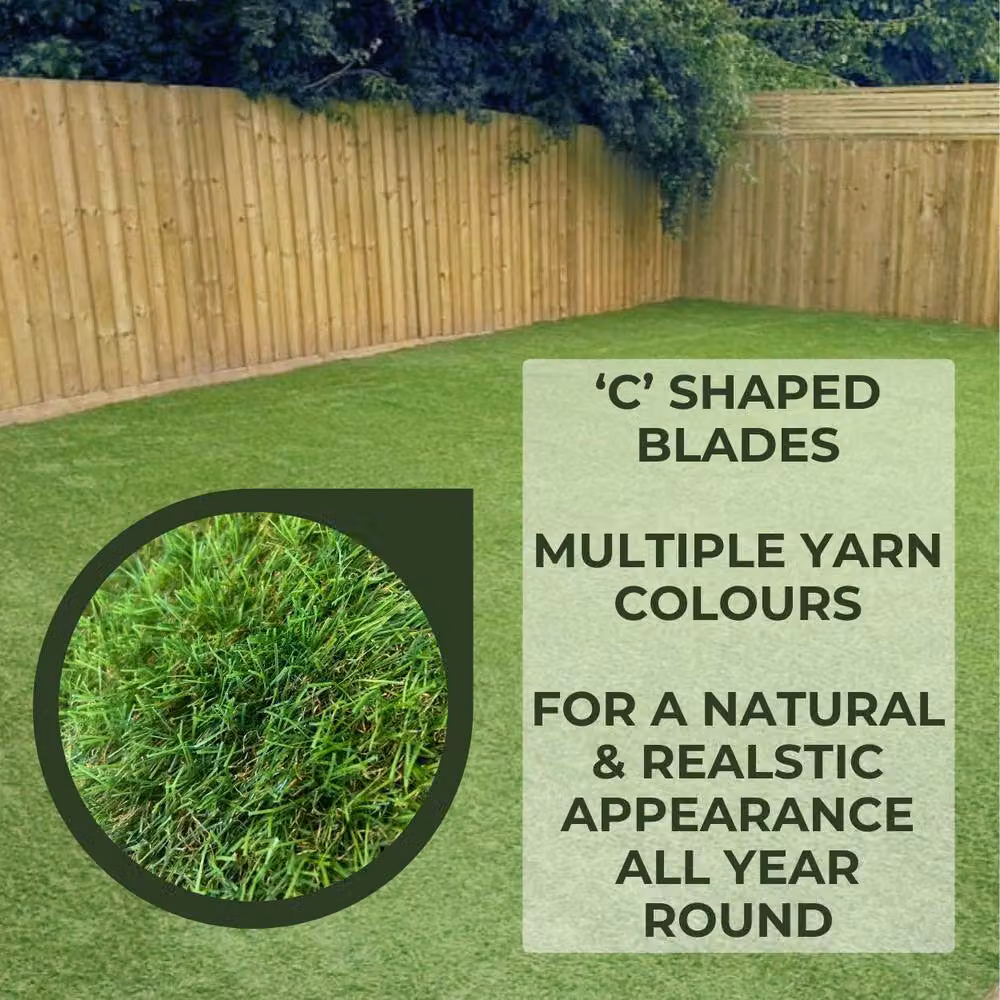 Ark Mat 30mm Artificial Grass Green W/D/H: 3 x 3 x 0.03 m – 5