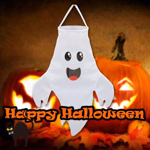 VFM e-Store White Hanging Ghost Decoration for Halloween Parties – 6