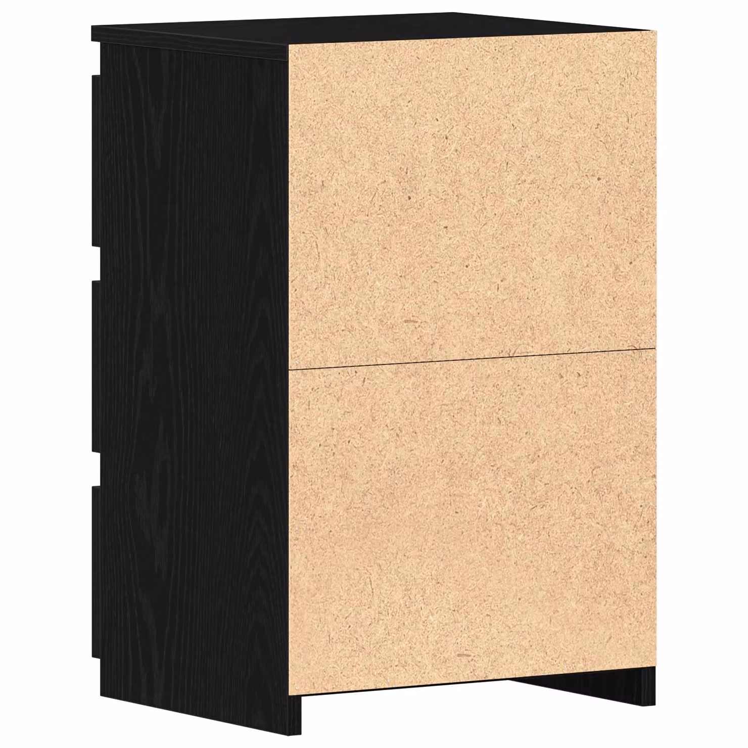 Berkfield Home Nightstand in Black Oak, W/D/H: 40 x 35 x 62.5 cm – 4