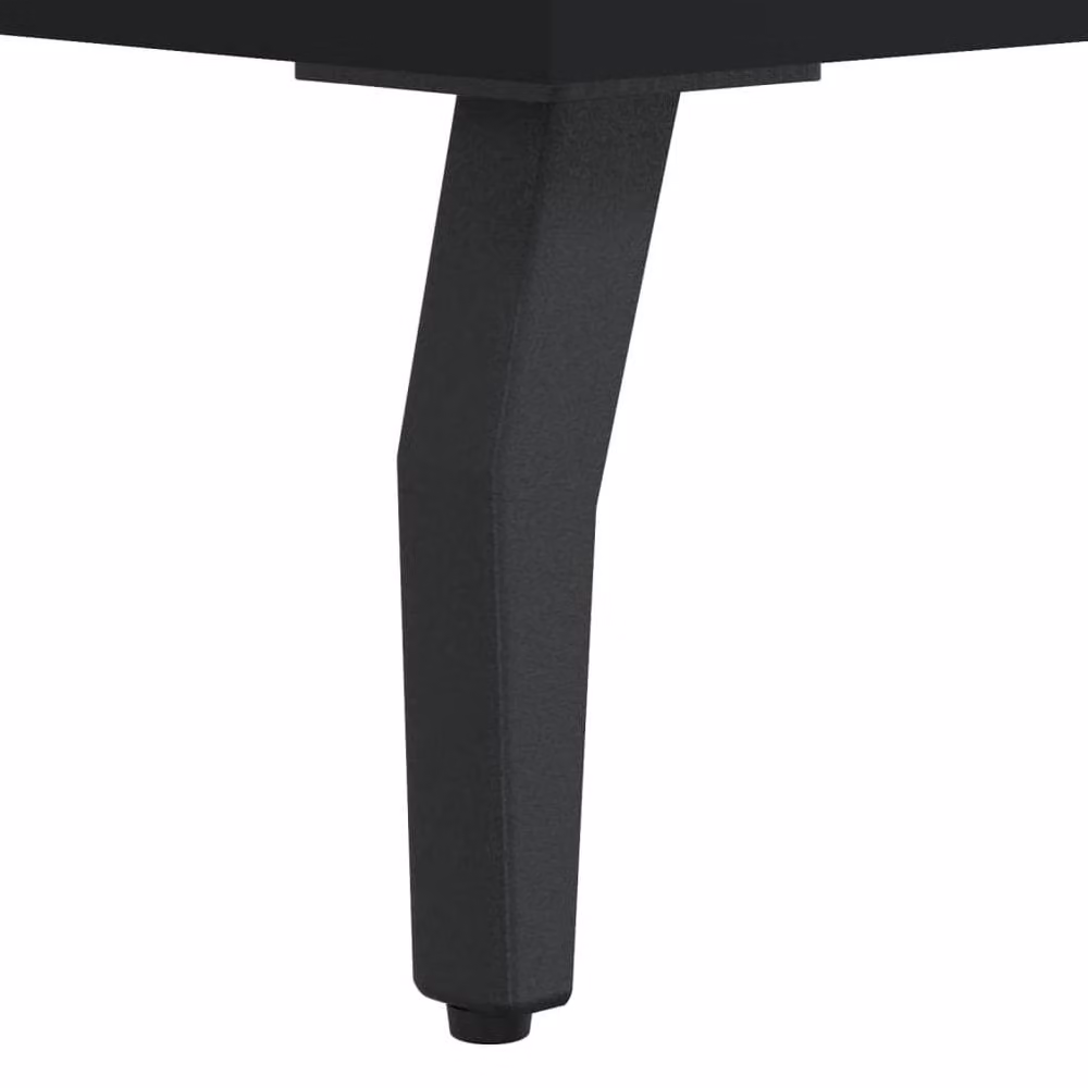Berkfield Home Set of 2 Black Modern Square Coffee Tables with Matt Engineered Wood Tops, W/D/H: 50 x 50 x 40 cm – 5