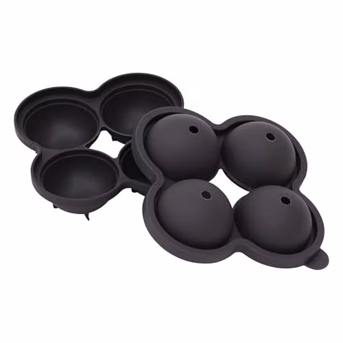 Libbi Lou Black Silicone Sphere and Ice Cube Tray Set – 2