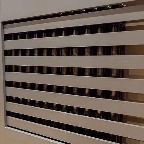 Airwave Extra Large Horizontal Line Style Radiator Cover in Matt Grey MDF, W/D/H: 172 x 81.5 x 19 cm – 3