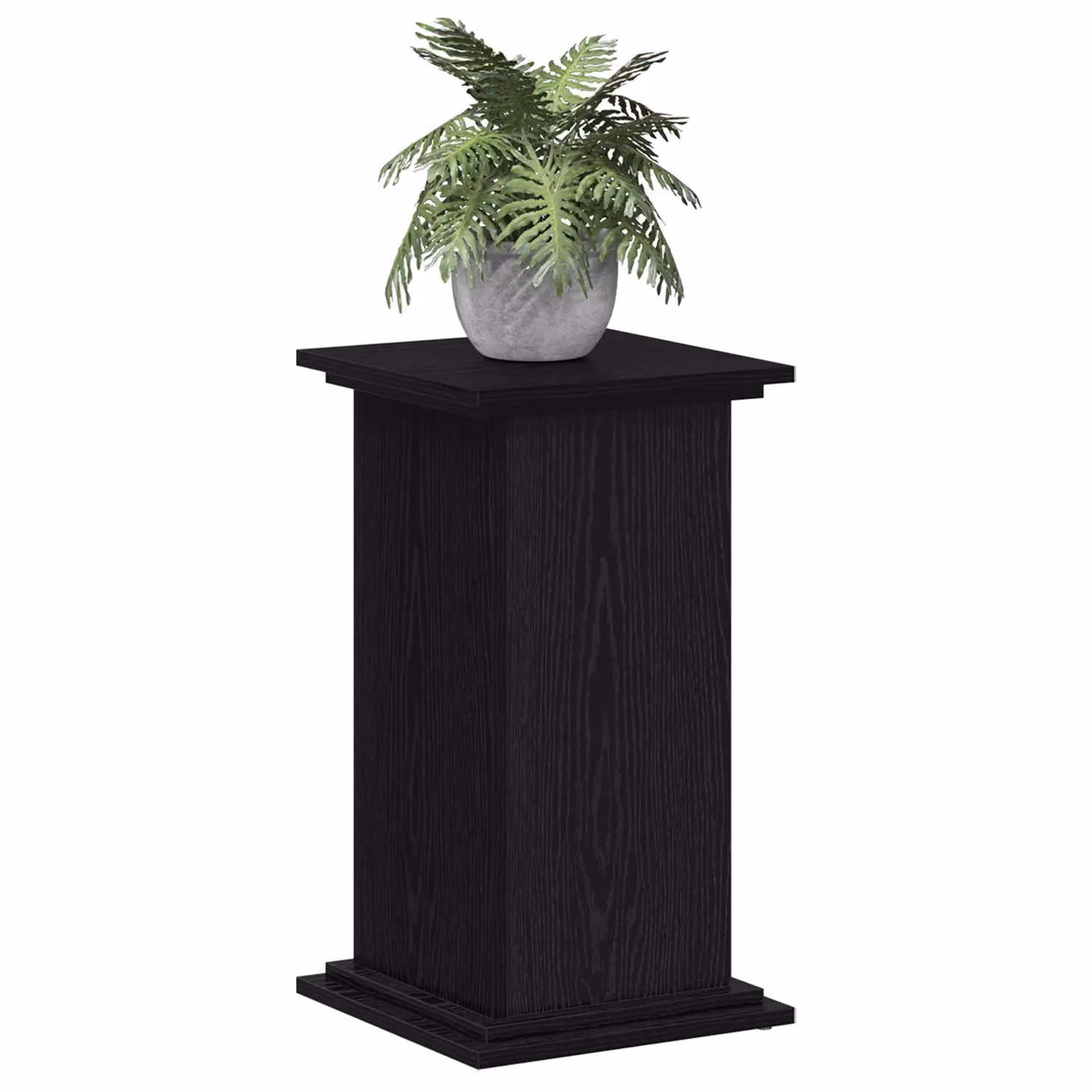 Berkfield Home Black Oak Plant Stand, W/D/H: 33 x 33 x 60 cm – 3