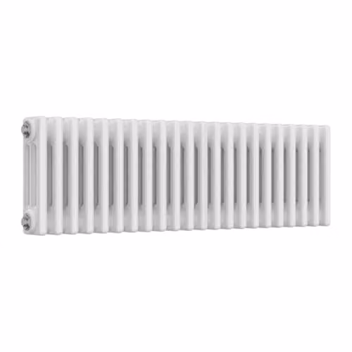 Bathroom Kingdom Colona 3 Column Traditional Steel Radiator, White, W/H: 30 x 101 cm – 1