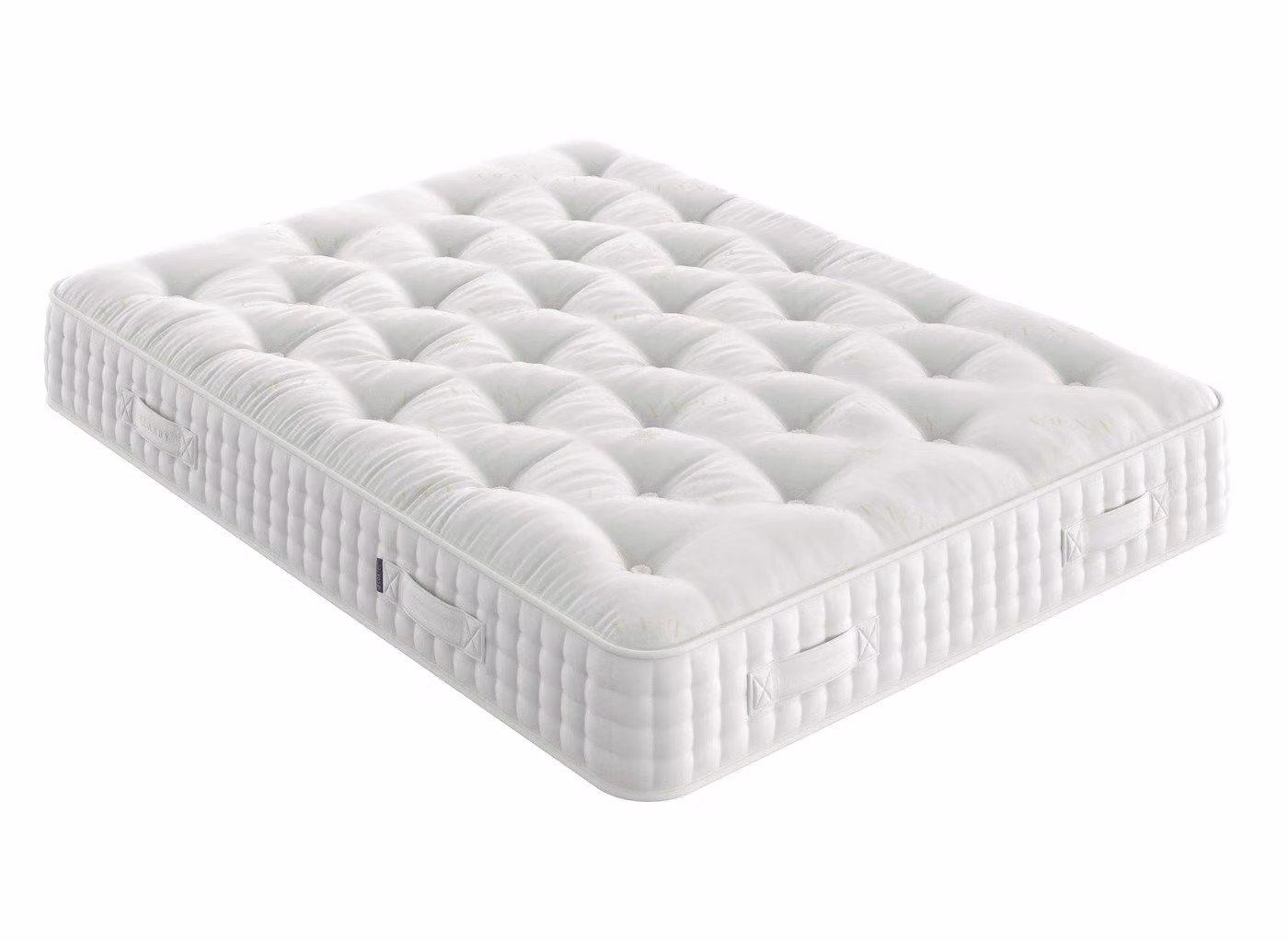 Flaxby Masters Guild 10950 White Hybrid Mattress with Temperature Regulation and Natural Cotton, Wool and Hemp Fabric