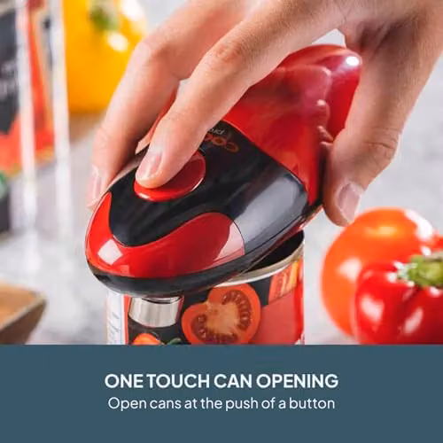 Cooks Professional Automatic Cordless Electric Can Opener in Red and Black – 2