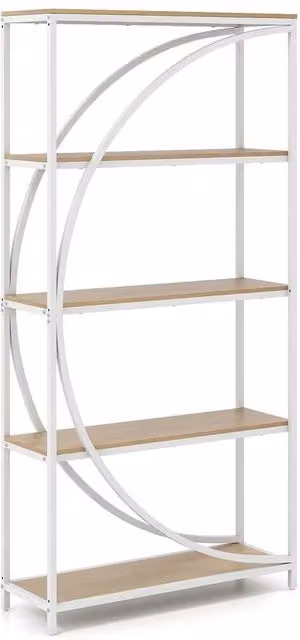 VOGREX 5-Tier Industrial Metal Shelving Unit in White – 1