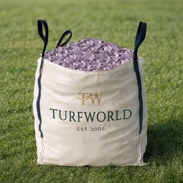 TurfWorld 40mm Decorative Plum Slate Bulk Bag, 850kg, Purple