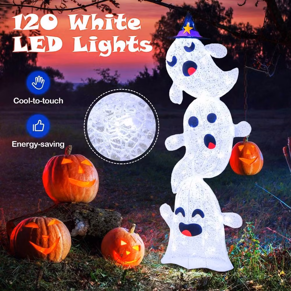 Kelvenix White LED Animal Standing Halloween Decoration for Garden and Outdoor Use – 4