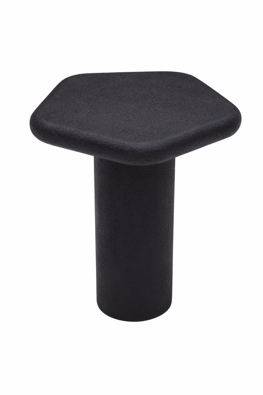 IH Design Aspley Pentagon Textured Side Table in Black – 2