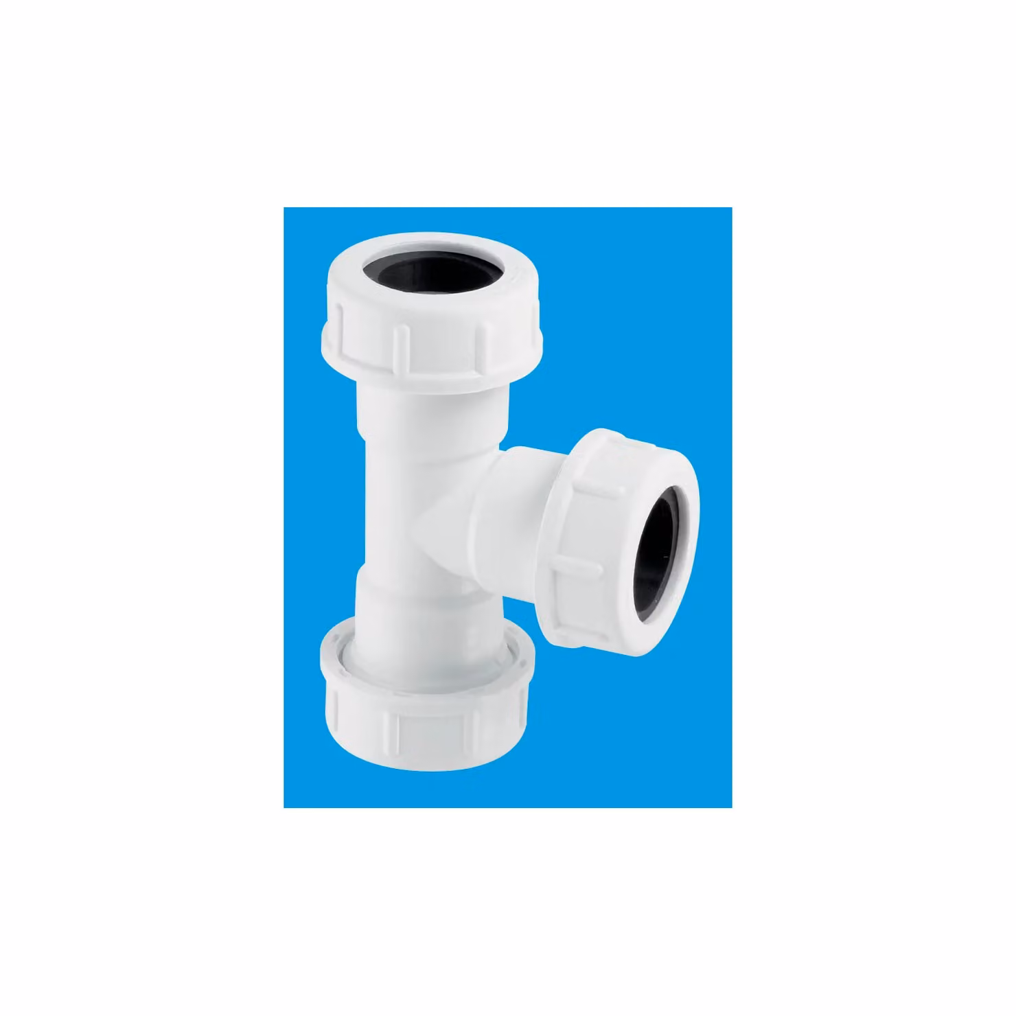 McAlpine R3M 3/4 inch White HDPE Plastic Overflow Branch Pipe, 3m Length – 2