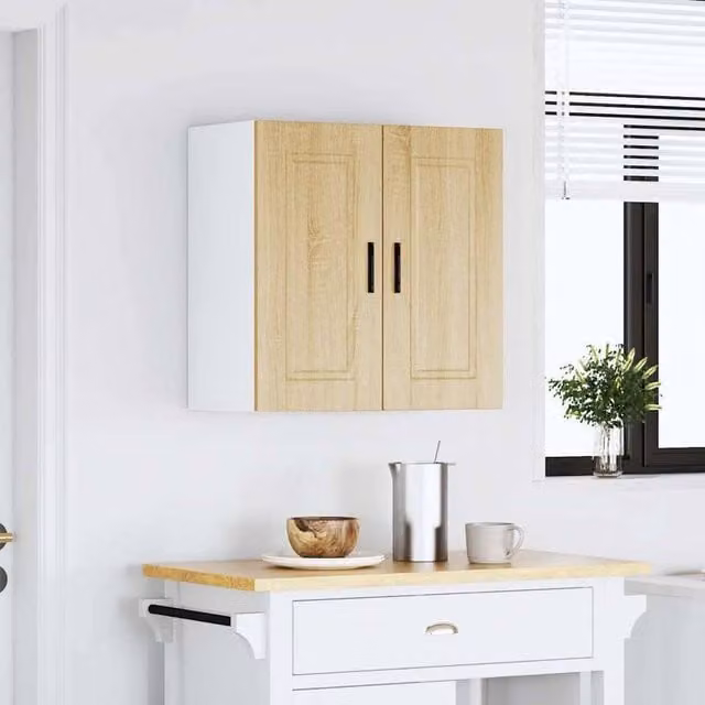 Berkfield Home Porto Sonoma Oak Kitchen Wall Cabinet, Brown, W/D/H: 60 x 31 x 60 cm