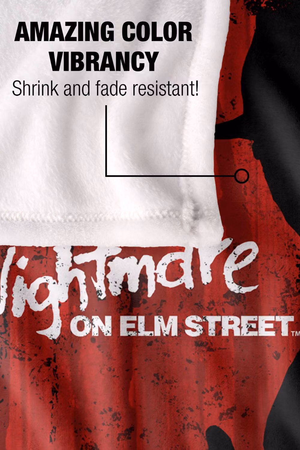 Warner Bros. Nightmare On Elm Street Slayer Silhouette Super Soft Silky Touch Throw, Multicolour, Extra Large – 5