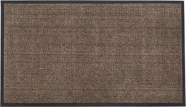 JVL Commodore Barrier Mat in Brown and Black, W: 80 cm, L: 120 cm