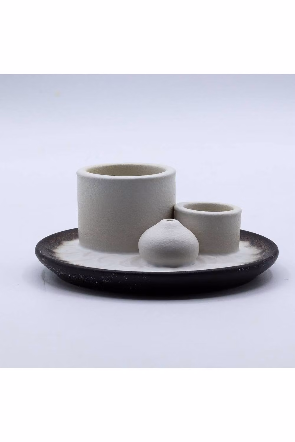 KDMD White and Grey Mandala Ceramic Palo Santo and Smudge Holder – 3