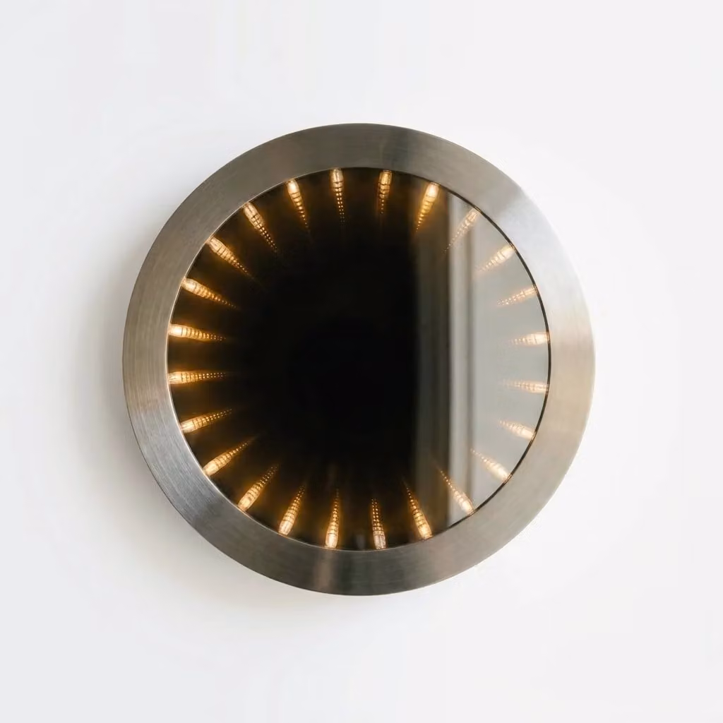 Araco Lumière Radiant Alara Stainless Steel Silver Mirror Light for Bathroom