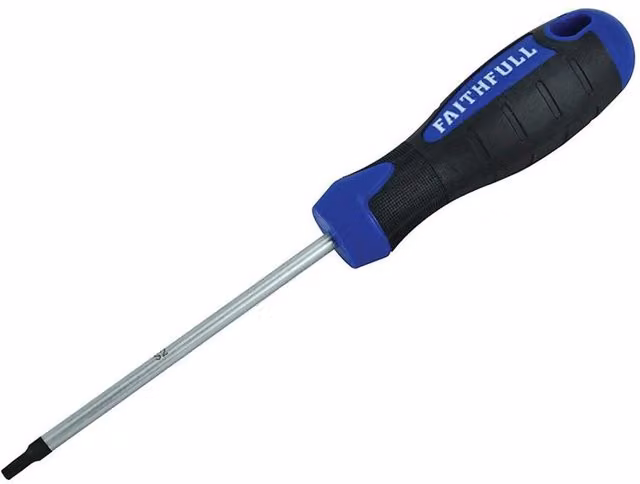 Faithfull Star Torx Tip Tx25 Screwdriver, Blue Steel