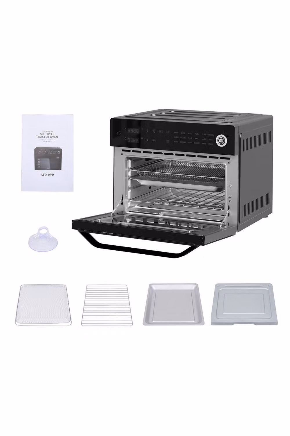 Living and Home 30L 1800W Countertop Air Fryer Grill Oven with 18 Preset Functions in Black – 4