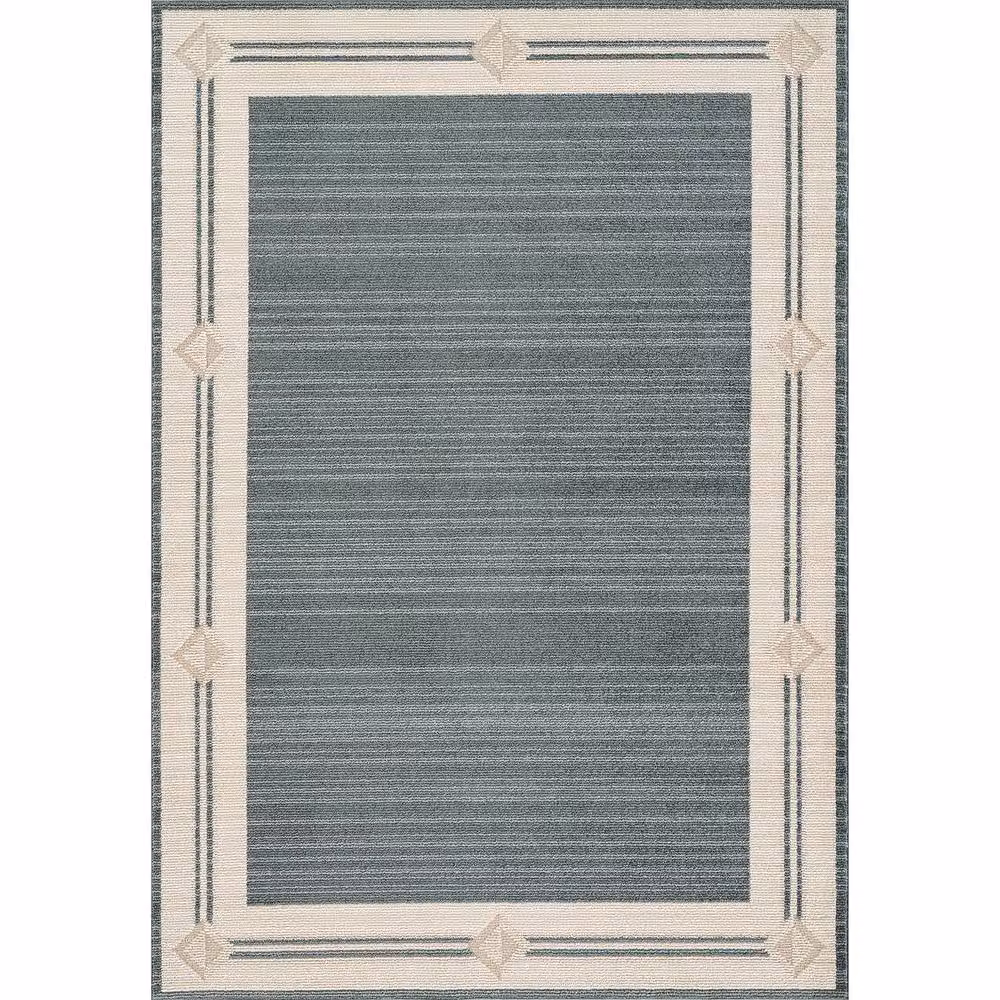 Livabliss Fifth Avenue Gilded Border Rug in Blue, W/D/H: 200 x 275 cm – 2