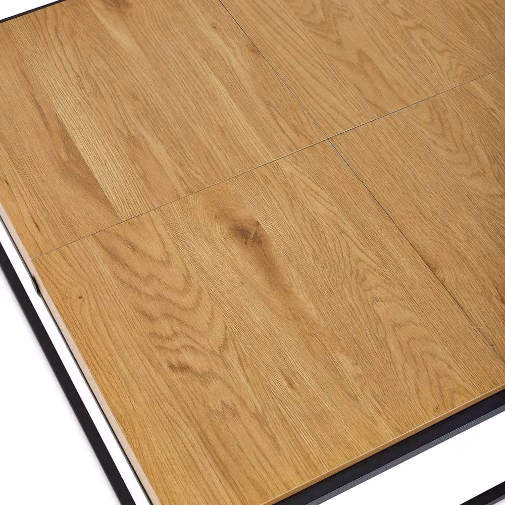 Cheshire Kenmore Square Tray Coffee Table in Brown Light Oak Effect, W/D/H: 83 x 83 x 83 cm – 5