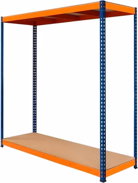 Monstershop S-Rax 2 Shelf Racking in Blue, W/D/H: 180 x 60 x 180 cm – 1