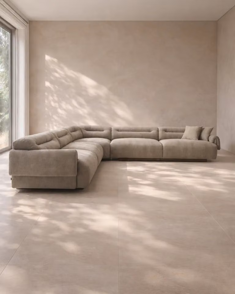 Tommy Franks Frankie Modular L-Shape Sofa in Grey with Scatter Cushions
