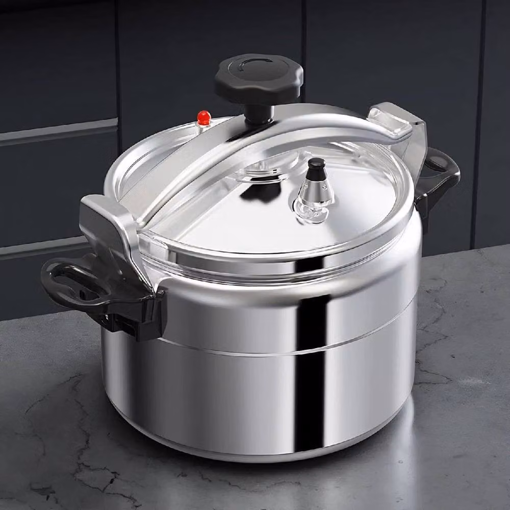 PAWNORA 11l Aluminium Pressure Cooker with Explosion Proof Lid Latch Indicator in Silver – 2