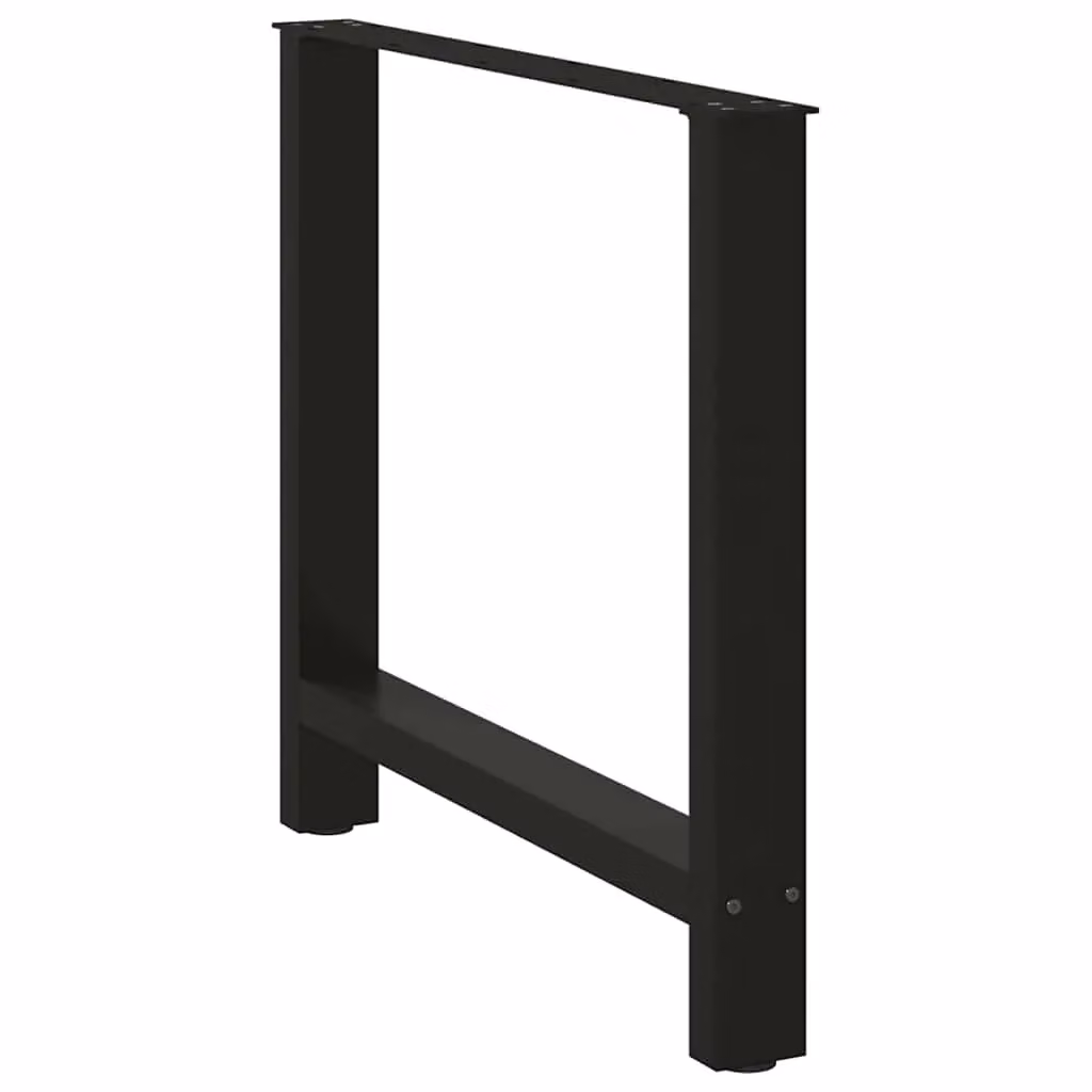 Berkfield Home Steel Coffee Table Legs, Black, 2 Pieces, H: 72-73 cm x W: 80 cm – 3