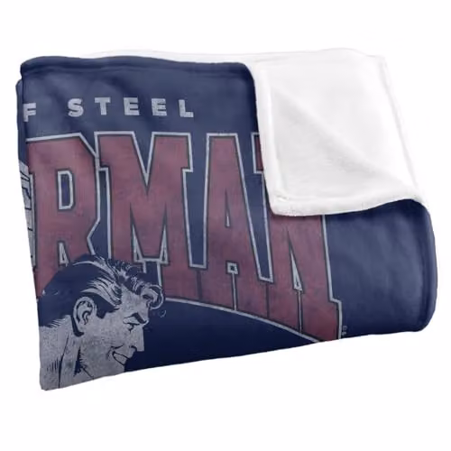 Warner Bros. Superman Silky Touch Super Soft Fleece Throw Blanket, Multicolour, W: 91.44 cm x L: 147 cm – 2