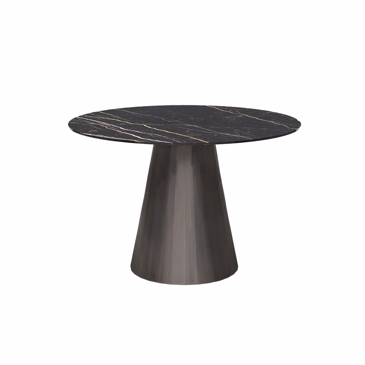 Dome Deco VENETO Round Marble Dining Table in Black