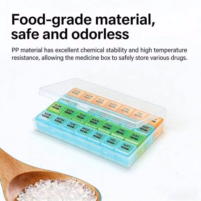 NESTLUNE 28 Day Monthly Pill Organiser in Transparent Clear – 1