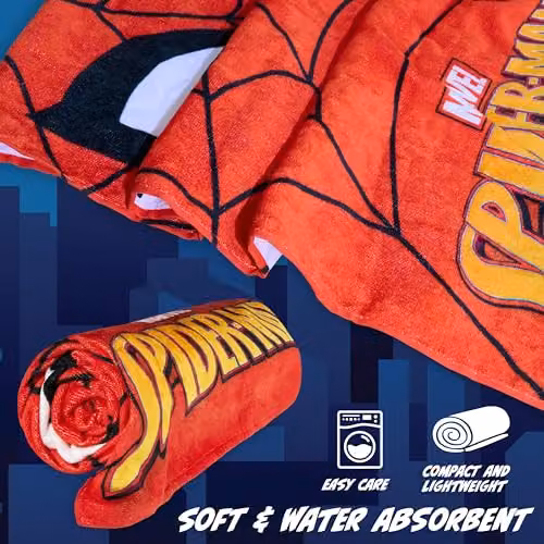 Disney Spiderman Red Cotton Beach Towel for Children W/H: 140 x 70 cm – 4