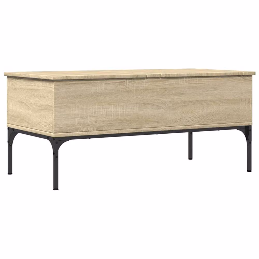 Berkfield Home Sonoma Oak Coffee Table in Brown, W/D/H: 100 x 50 x 45 cm – 2