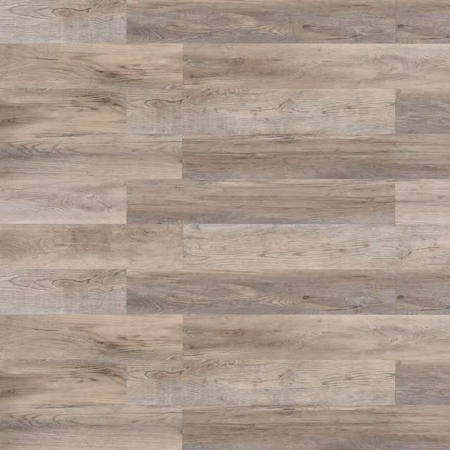 WALPLUS Self-Adhesive Rustic Wood Look 3D Wall Panels, Brown and White, W/D/H: 30 x 15.24 x 0.2 cm