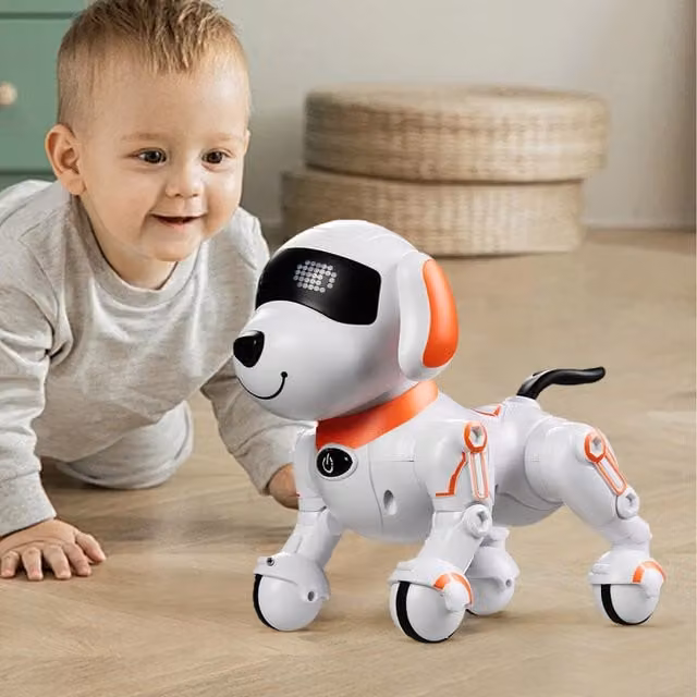 Livingandhome Remote Control Smart Pet Dog in Red