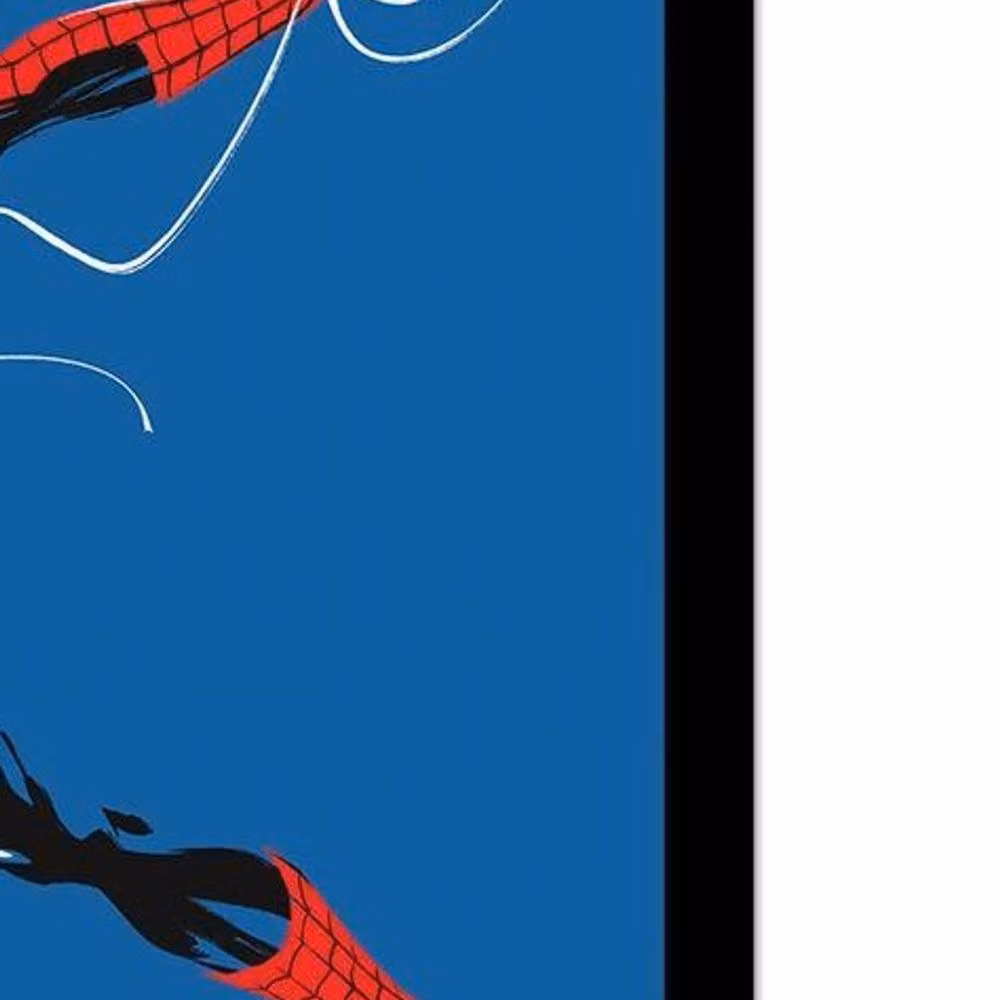 Spider-Man Web Line Framed Paper Wall Poster in Blue – 2
