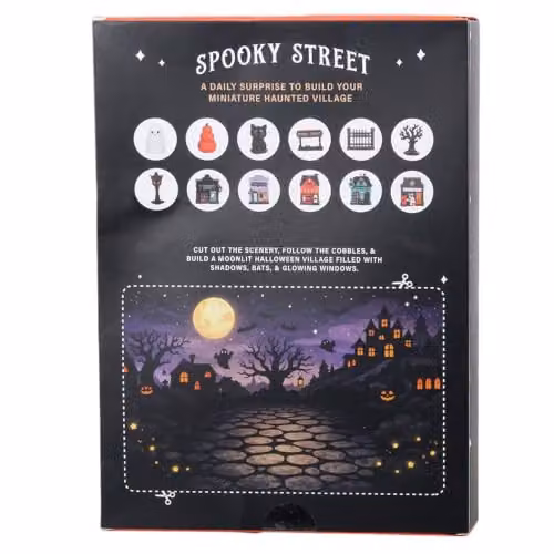 Something Different Wholesale Spooky Street 12-Day Halloween Advent Calendar for Adults in Black, Orange and Multicolour – 3