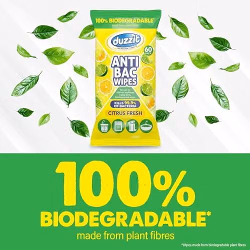 Duzzit Antibacterial Wipes Citrus Fresh 60 Wipes – 2