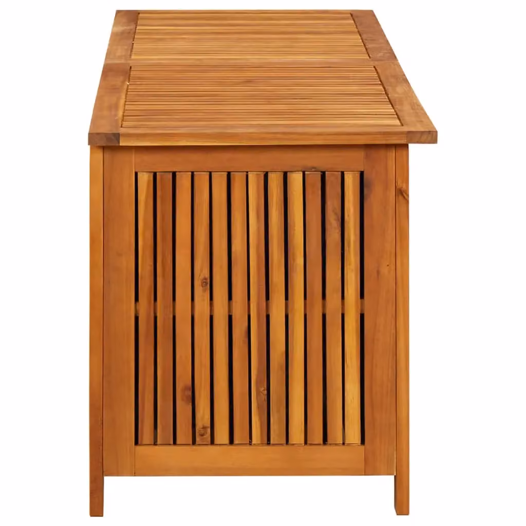 Berkfield Home Garden Storage Box in Brown Solid Oiled Acacia Wood W/D/H: 150 x 50 x 58 cm – 3