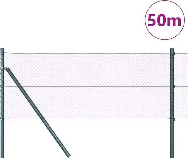 Berkfield Home Green Hexagon Steel Fence 0.8 x 50 m – 1