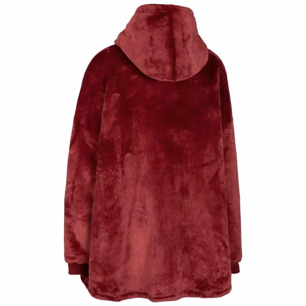 Trespass Women's Cosiness Oversized Hoodie Blanket in Red – 2