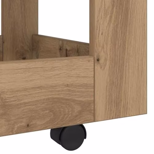 vidaXL Desk Trolley in Artisan Oak, Brown, W/D/H: 60 x 45 x 60 cm – 4